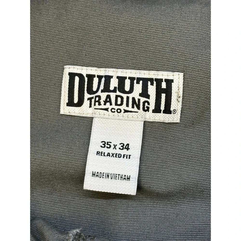 Duluth Trading Co DuluthFlex Fire Hose Relaxed Fit Pants Grey 35x34 62752 Mens - Picture 7 of 11